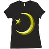gay pride star and crescent Ladies Fitted T-Shirt