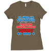 push me around granny Ladies Fitted T-Shirt