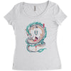 the girl and the dragon Women's Triblend Scoop T-shirt