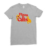 pizza and cats Ladies Fitted T-Shirt