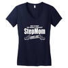 Worlds Greatest Step Mom Looks Like Women's V-Neck T-Shirt