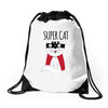 Super Cat Drawstring Bags