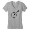 archery target Women's V-Neck T-Shirt
