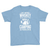 whiskey and camping! Youth Tee