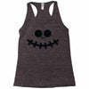pumpkin funny face Racerback Tank