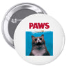 Jaws Parody Paws Pin-back button