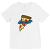 life is a pizza party V-Neck Tee