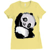 happy panda Ladies Fitted T-Shirt