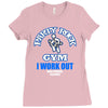 party rock gym i work out lmfao sexy and i kow it Ladies Fitted T-Shirt