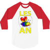 gay pride parade lgbt lesbian gay bi trans queer pan light 3/4 Sleeve Shirt