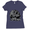 celtic skull Ladies Fitted T-Shirt