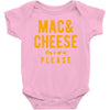 mac and cheese please Baby Onesie