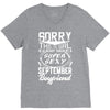 This Girl Is Taken By A Super Sexy September Boyfriend V-Neck Tee