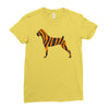 tiger pattern Ladies Fitted T-Shirt