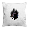 Mononoke Hime Siluet Throw Pillow