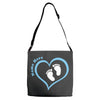 Baby Boy with Heart Any Name Customized Adjustable Strap Totes