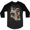shh, the rat is our patron 3/4 Sleeve Shirt