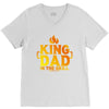 kind dad in the grill V-Neck Tee