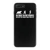 be nice to fat people bear chase funny pub joke iPhone 7 Plus Case