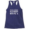 i'm in a serious relationship with pizza Racerback Tank