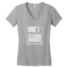 retro floppy Women's V-Neck T-Shirt