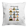 life is a game Throw Pillow