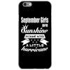 september girls are sunshine mixed with a little hurricane iPhone 6/6s Case