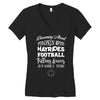 dreaming about pumpkin spice hayrides footbal falling leaves family ti Women's V-Neck T-Shirt