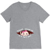 April Peeking Out Asian Baby Girl V-Neck Tee