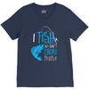 i fish so i don't choke V-Neck Tee