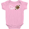football infinity love Baby Onesie