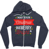 may your christmas be merry &amp; bright Zipper Hoodie