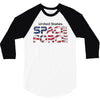 United States Space Force American Flag 3/4 Sleeve Shirt