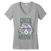 CHECK MEOWT CAT Women's V-Neck T-Shirt