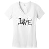 LOVE COUPLE Women's V-Neck T-Shirt