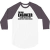 engineer funny t shirt engineers are never wrong t shirt shirt funny t 3/4 Sleeve Shirt