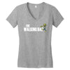the walking dad Women's V-Neck T-Shirt