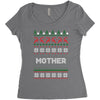 ugly christmas mother Women's Triblend Scoop T-shirt