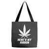 Support Lung Cancer Awareness With A White Cannabis Leaf Tote Bags