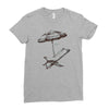beach umbrella Ladies Fitted T-Shirt