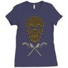 skull bullets Ladies Fitted T-Shirt