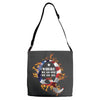 American Flag Q Fire Adjustable Strap Totes