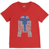 r2d2 typography V-Neck Tee