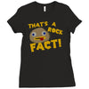 rock fact Ladies Fitted T-Shirt