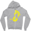 bigfoot gone Zipper Hoodie