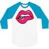 sexy lip biting 3/4 Sleeve Shirt