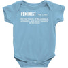 Feminist Noun Baby Onesie