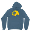 beach silhouette birds sand sunset Hoodie