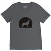wolf howling at moon V-Neck Tee