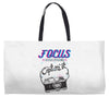focus and than capture it Weekender Totes